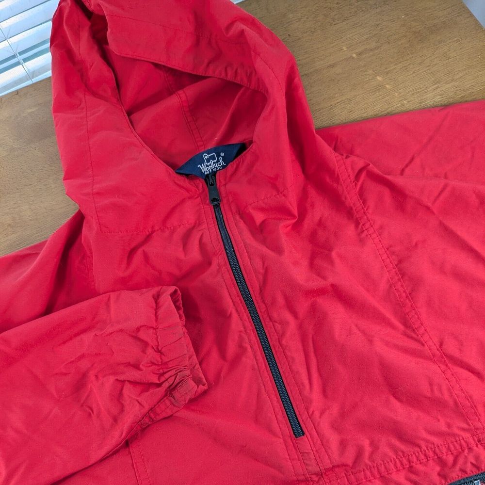 Vintage Woolrich Men's L Large Long Sleeve‎ Pullover Kangaroo Pocket Windbreaker